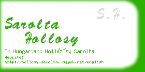 sarolta hollosy business card